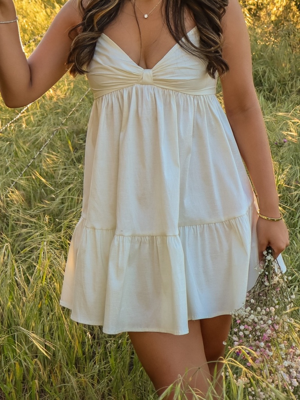 Babydoll white dress Lucy in the sky